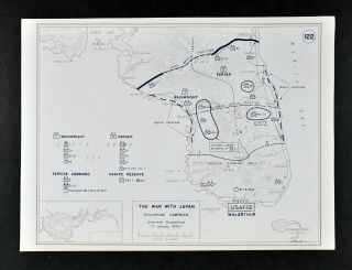 West Point Wwii Map War Japan Battle Of Philippines Bataan Defenses Macarthur Us