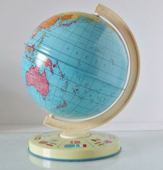 CHAD VALLEY GLOBE OF THE WORLD 1960s WITH ITS BOX. 3
