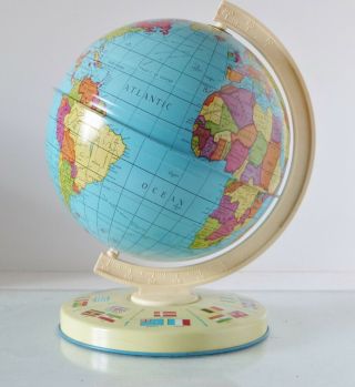 CHAD VALLEY GLOBE OF THE WORLD 1960s WITH ITS BOX. 5