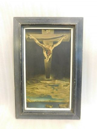 Vintage Salvador Dali Christ Of St.  John Of The Cross Vintage 60 