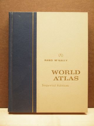 Vintage Rand Mcnally World Atlas,  1966 Imperial Edition,  Saga Of Space Feature