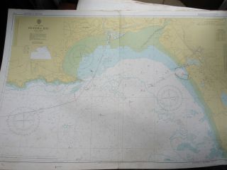 1976 Swansea Bay South Wales - Nautical Map Sea Chart 28 " X 41 "