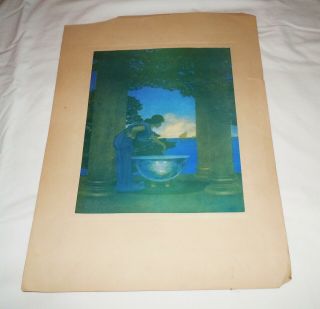 Vtg Maxfield Parrish 1908 Book Print “circe’s Palace " Never Framed