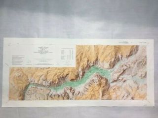 Stunning 1958 Vintage Panoramic Map Of Yosemite Valley - Usgs Topo Map