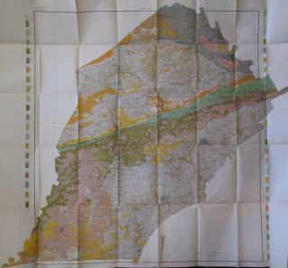 Folded Color Soil Survey Map Chester County Pennsylvania Coatesville Oxford 1905
