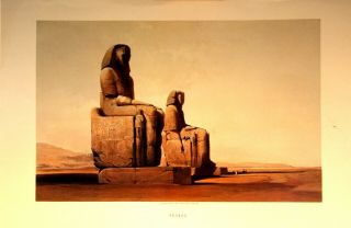 " Thebes " David Roberts (1796 - 1864) Egypt And Nubia C.  1846 17 " X 24 " Glossy