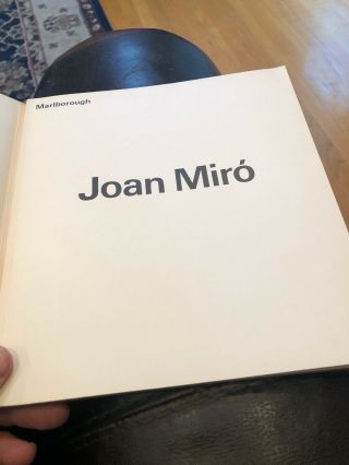 JOAN MIRO Book Very Rare Only 1 On eBay Gift Idea 3