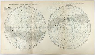 Antique Print: Stars Of The Northern & Southern Sky 