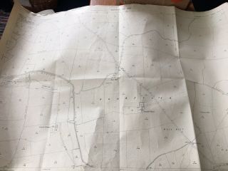 Antique Map 1910 Fosse Hill Brandesburton Sandfield Vintage Plan For Display