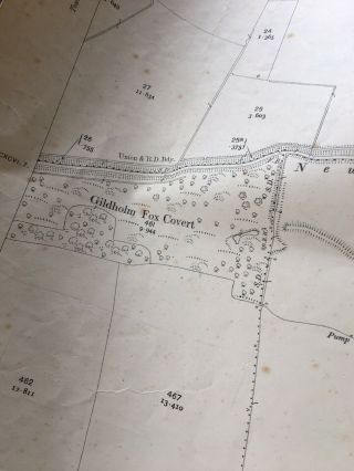 Antique Map 1910 Fosse Hill Brandesburton Sandfield Vintage Plan For Display 3