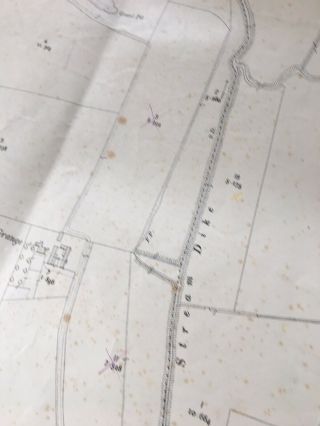 Antique Map 1910 Fosse Hill Brandesburton Sandfield Vintage Plan For Display 4