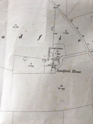 Antique Map 1910 Fosse Hill Brandesburton Sandfield Vintage Plan For Display 5