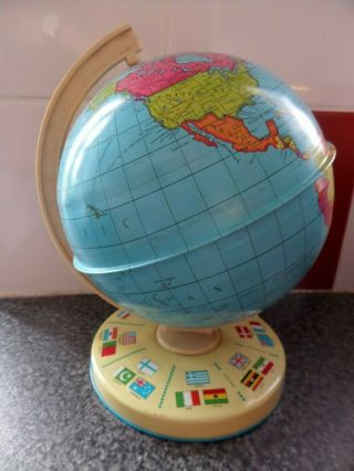 CHAD VALLEY EDUCATIONAL GLOBE OF THE WORLD - 1960s WITH its BOX 4