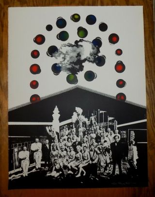 G.  Ray Kerciu " Circus Balls " Limited Edition Lithograph 1971 Lakeside Studio