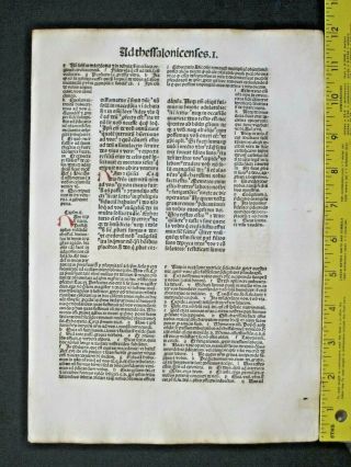 Incunabula,  Latin Bible,  Paul 
