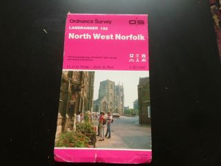 Os Map Sheet 132 North West Norfolk Scale 1:50,  000 Vintage 1987