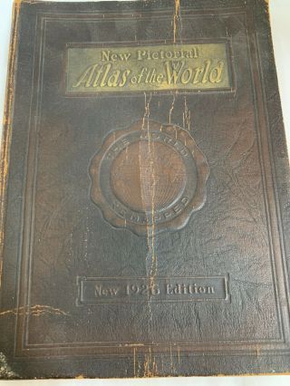 Vintage Pictorial Atlas of the World Census Edition Book Colored Prints 2