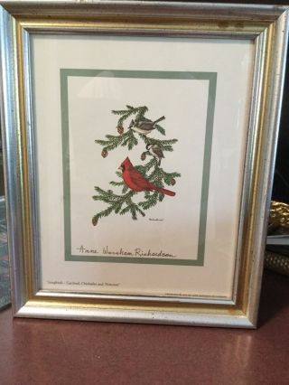 Anne Worsham Richardson Vintage 70’s Framed Signed Print