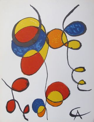 Alexander Calder Spirales 1970 Plate Signed Lithograph Art