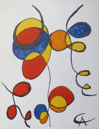 Alexander Calder Spirales 1970 Plate Signed Lithograph Art 2