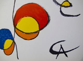 Alexander Calder Spirales 1970 Plate Signed Lithograph Art 3