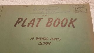 1954 Jo Davies County Illinois Plat Book Map Galena,  Elizabeth M2