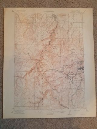 22x29 1915 Usgs Topo Map Spearfish,  South Dakota Black Hills National Forest