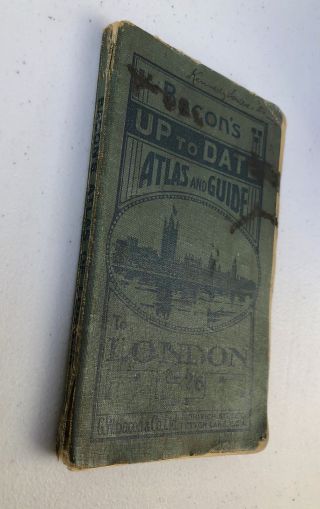 Bacon ' s Up To Date Atlas and Guide to London (Bacon ' s Pocket Atlas London) c1935 2