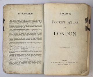 Bacon ' s Up To Date Atlas and Guide to London (Bacon ' s Pocket Atlas London) c1935 3