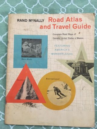 Vintage 1962 Rand Mcnally Road Atlas