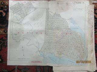 Vintage Nj Land Survey Maps,  Monmouth County,  Neptune Shark River Hills