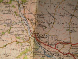 YORKSHIRE:HARROGATE,  WHARFEDALE,  ILKLEY:OLD ORDNANCE MAP 1920 ' S ELLIS MARTIN COVER 4