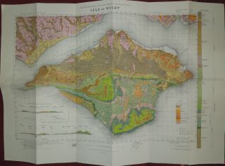 Ordnance Survey 1 " :1 Mile Geological Survey Of The Isle Of Wight - 1965