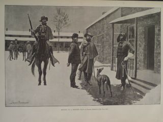 Bringing In A Deserter By Frederic Remington Harper’s Weekly 1888