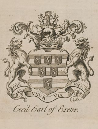Collins - Crest.  37 - 1768 The Peerage Of England Engraving