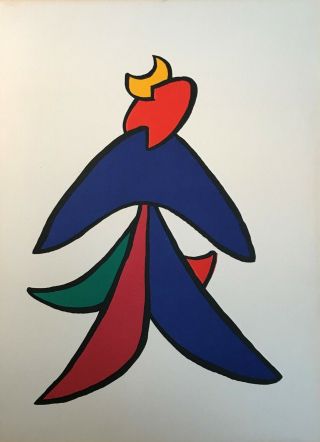 Alexander Calder 1963 Color Lithograph " Stabiles "