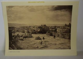 Vintage Edward Curtis " A Feast Day At Acoma " Print/no Reserve 62