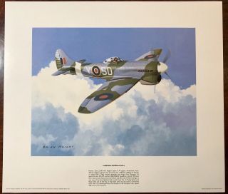 Aviation Aircraft Print By Artist Brian Knight Hawker Tempest Mk V 5 Left