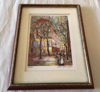 John Speirs Hand Signed Lithographs Vintage 1980 Paris - The First Day Of Spring
