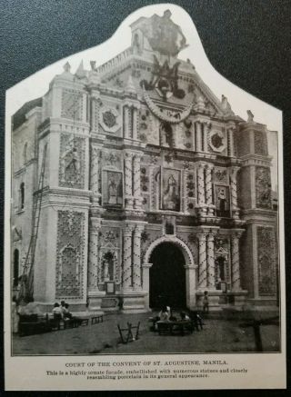 1899 Court,  Ornate Convent Of Saint Augustine,  Manila,  Philippines Photo Print