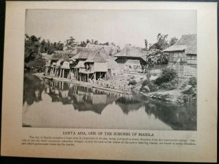 1898 Santa Ana A Suburb Of Manila & Criminal Punishment,  Philippines Photo Print