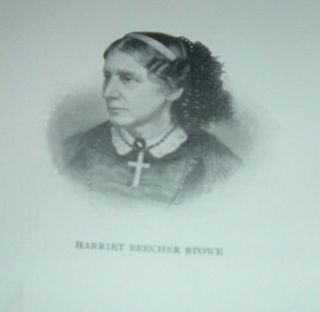 1905 Antique Print Harriet Beecher Stowe Portrait American Abolitionist Author