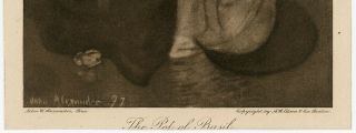 Early 20th Cent Fine Art Print Isabella & the Pot of Basil John White Alexander 4