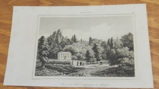 1837 Antique Print/johnson House Near Mohawk River,  Ny