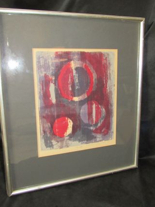 1965 Mary Mcdonald Signed & Numbered Abstract Print