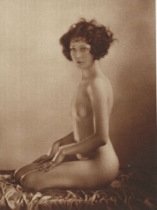 1920s Deco Nude Jazz Baby Flapper Girl Photogravure Lithograph 304