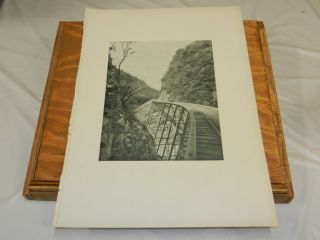 1904 Antique Mexico Print/canon De La Mano Viaduct,  Railroad Bridge