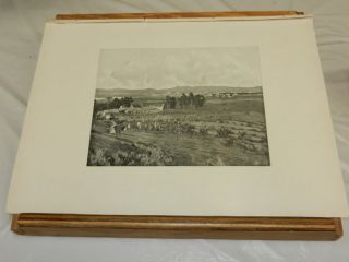 1904 Antique Mexico Print/general View Of The Town Of Puebla