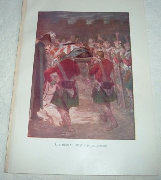 The Burial Of Lieutenant - General Sir John Moore 1809 British Army 1919 Print