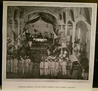 1899 General Emilio Aguinaldo Presiding Over Filipino Congress Cathedral Malolos